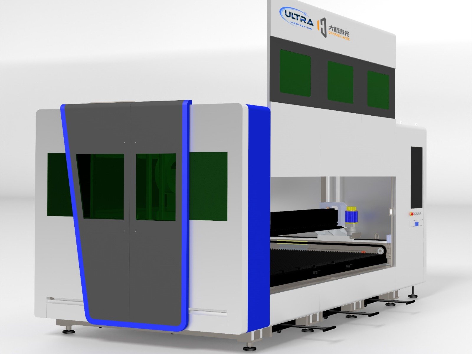 HSG laser cutting machine multi-uncoiling support construction